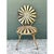 Vintage Heavily Distressed Francois Carre Sunburst Metal Chair For Sale In West Palm - Image 6 of 12