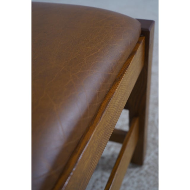 Set of 6 Stickley Mission Oak Arts & Crafts Dining Chairs For Sale - Image 13 of 18