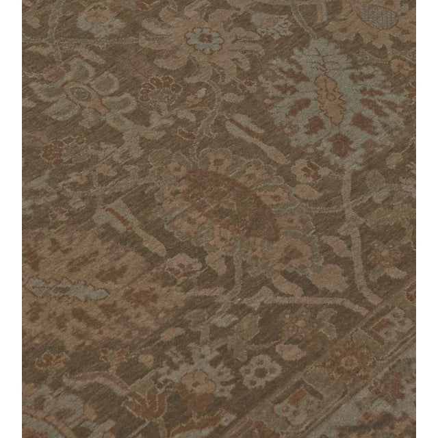 Almond Mansour Turkish Handwoven Tabriz Rug - 6' X 9' For Sale - Image 8 of 11