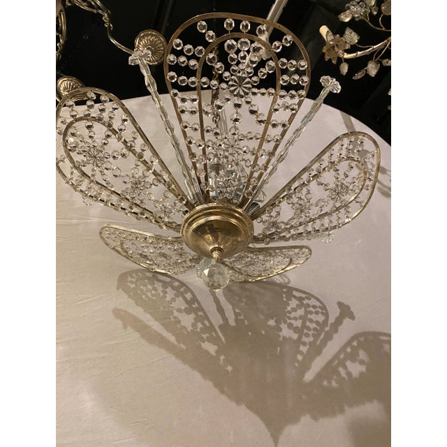 1930s 1930’s French Crystal Chandelier For Sale - Image 5 of 9