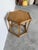 Vintage Bamboo & Rattan Hexagon Side Table For Sale - Image 9 of 13
