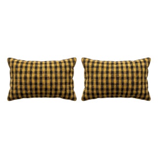 Turkish Lumbar Kilim Pillow Cover 16'' X 24'' - Set of Two For Sale