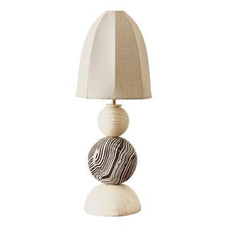 Ceramic Edison Bi-Coloured Marble Table Lamp by Henry Holland Studio For Sale