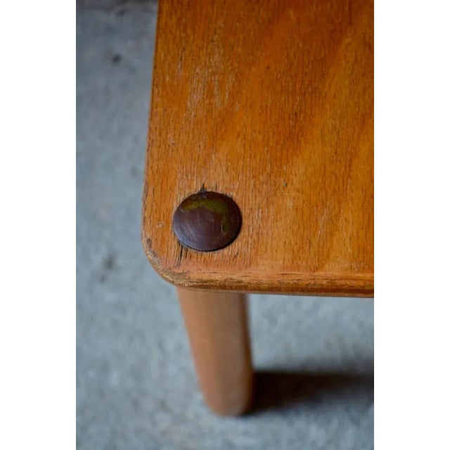 Beige Minimalist Children's Chair, 1950s For Sale - Image 8 of 9