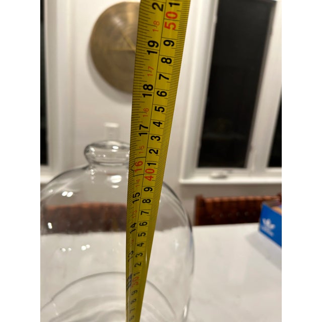 English Large Vintage Glass Cloche For Sale - Image 3 of 3