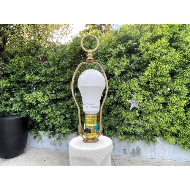 Hollywood Regency 1980s Spiral Floor Lamp in the Style of Michael Taylor For Sale - Image 3 of 5