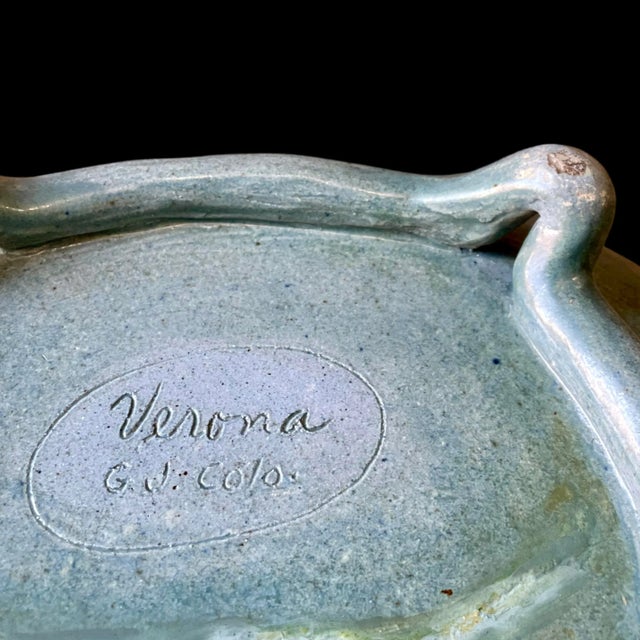 Vintage Colorado Pottery Bowl / Centerpiece Hand-Painted Ceramic Studio Art For Sale In San Diego - Image 6 of 6