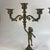 Mid 20th Century Vintage Pair Cherub Three Armed Candle Holder Cast Metal Italy Chateau Style For Sale - Image 5 of 11