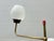Gold Sputnik Ceiling Light with Brass Frame and Opal Glass, 1950s For Sale - Image 8 of 13