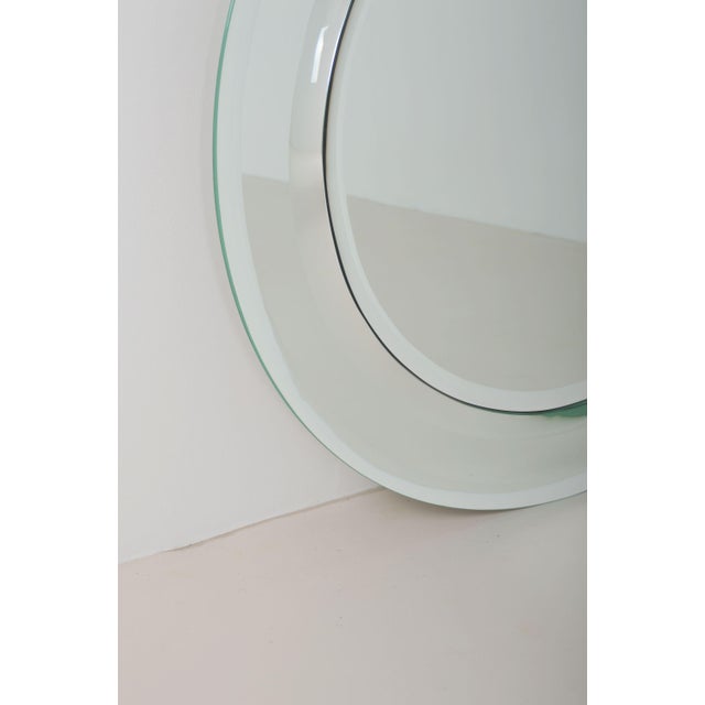 1970s Large Vintage Mirror with Double Facet Edge, 1970s For Sale - Image 5 of 9