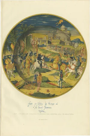 Delange, Illustration of a Plate of Andrew Fountaine, 1869, Print