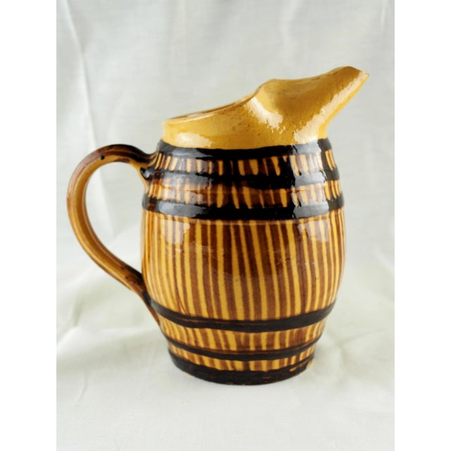 Early 20th Century Early 20th Century Provencal Pottery, French Folk Art French Pub / Café Jug For Sale - Image 5 of 12