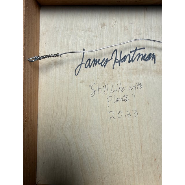 Contemporary Sq. Encaustic & Antique Collage on Cradled Panel, Hartman For Sale - Image 3 of 10