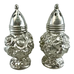 1960s Vintage John C. Baker Pewter Salt and Pepper Shakers- a Pair