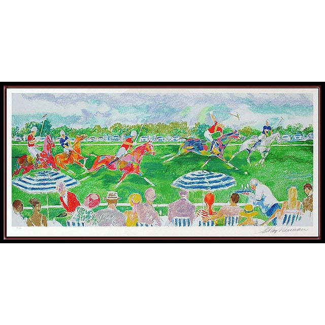 Here is a fabulous and vibrant LeRoy Neiman Serigraph, "Polo Panorama" paying homage to the game of the high society....