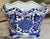 Ceramic Blue & White Chinoiserie Scalloped Edge Cache Pot For Sale - Image 7 of 16