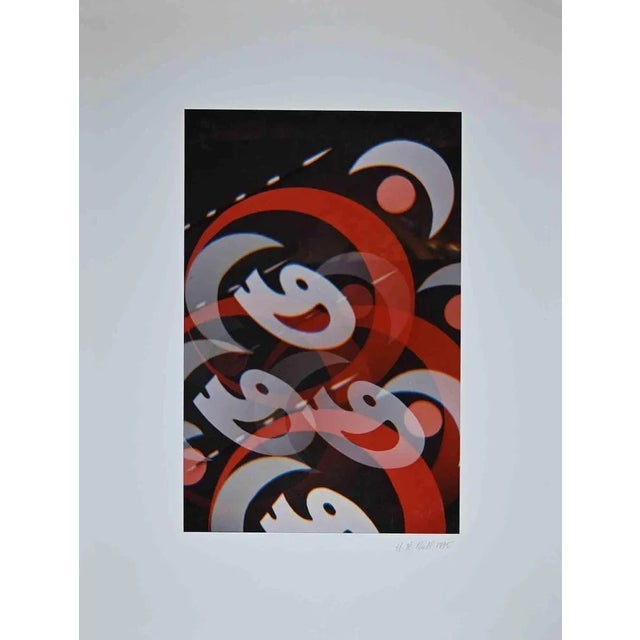 Exhibition print dated 1995 by Miller Null is a vintage photographic print on color paper applied on cardboard. Signature...