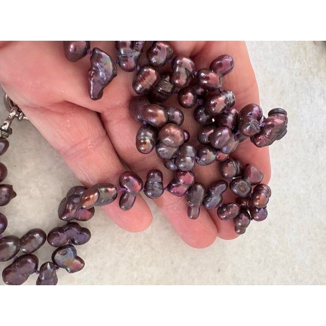 Freshwater Pearl Beaded Necklace For Sale - Image 4 of 6