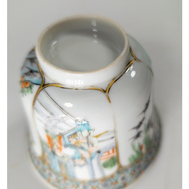 19th Century Chinese Export Famille Rose or Famille Verte Cup For Sale - Image 13 of 14