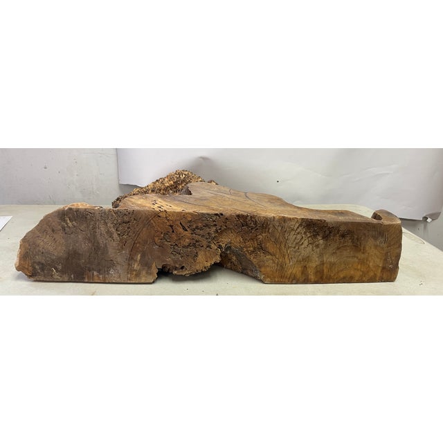 Vintage Signed Burl Wood Free Form Tree Sculpture For Sale - Image 4 of 5