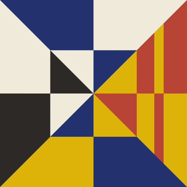 "Modern Nautical Black Block B" Geometric Fine Art Print by Melinda Cox 16" X 16" For Sale