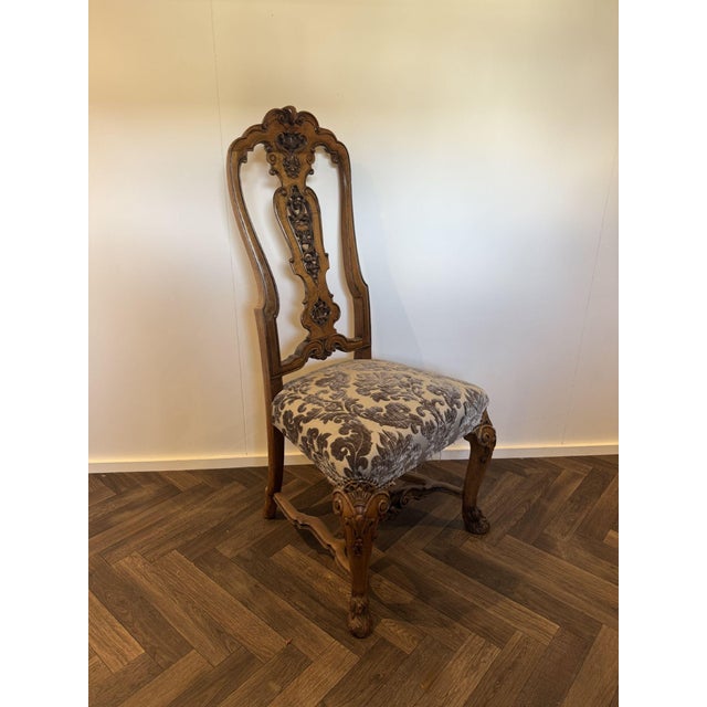 Wood Antique Victorian Walnut Dining Chairs, 1890, Set of 10 For Sale - Image 7 of 18