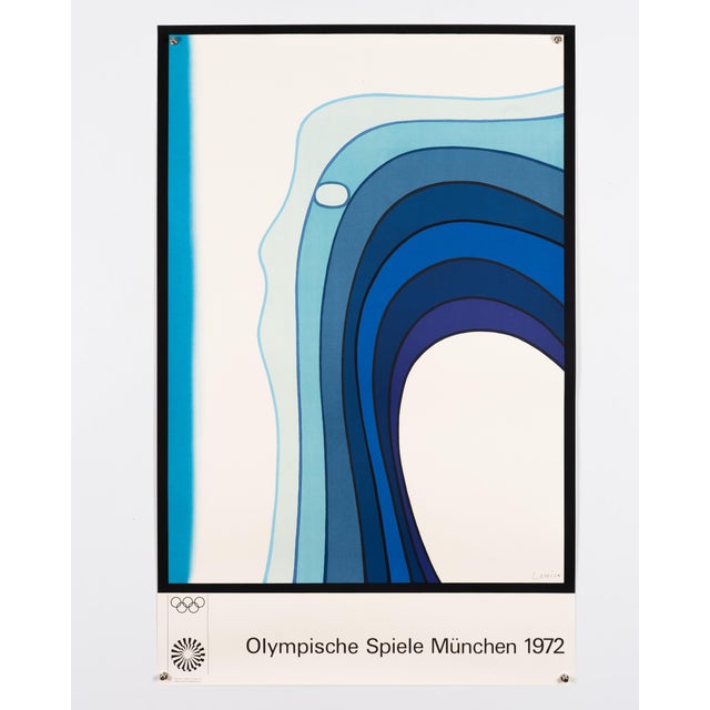 Munich Olympics 1972 Serigraph Poster by Jan Lenica, 1969 For Sale - Image 3 of 9