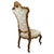 Antique Rococo Revival French Giltwood Armchair with Floral Upholstery For Sale - Image 6 of 11