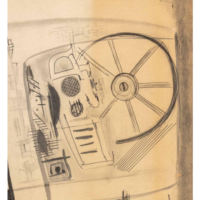 Wood Agudelo Abstraction Mixed Media on Masonite, 1966 For Sale - Image 7 of 10