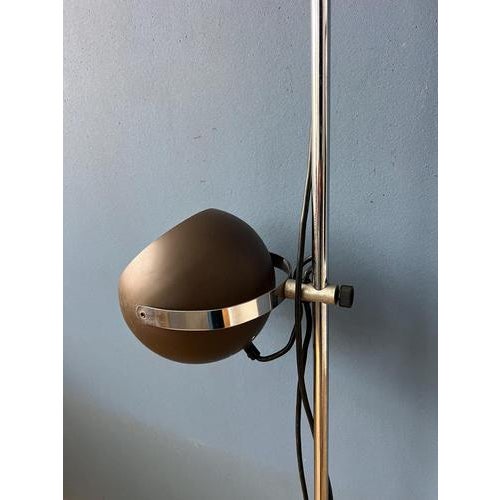 Vintage Mat Brown Eyeball Floor Lamp, 1970s For Sale - Image 11 of 13