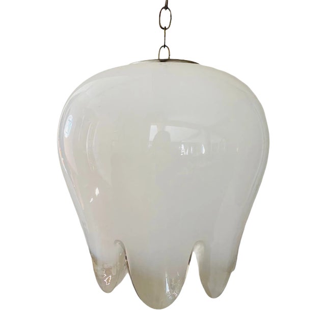 1980s Mazzega Murano Tulip Chandelier by VeArt For Sale