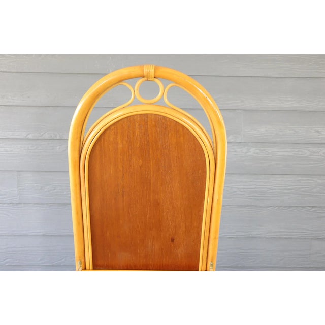 Vintage Rattan Bamboo Full Length Floor Mirror Boho Bohemian Modern Retro 70's 80's For Sale - Image 10 of 10