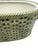Green Vintage Basketweave Green Cachepot / Decorative Bowl With Handles For Sale - Image 8 of 8