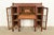 Early 20th Century Stickley Brothers Style Antique Mission Oak Arts & Crafts Double Bookcase With Drop Front Secretary Desk, Circa 1910 For Sale - Image 5 of 15