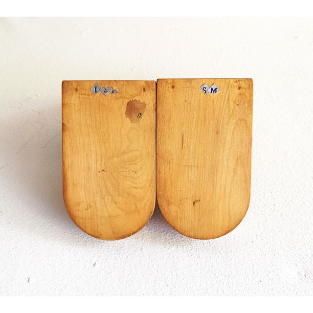 Wood Art Deco Beechwood Bookends from LSM, 1930s, Set of 2 For Sale - Image 7 of 9