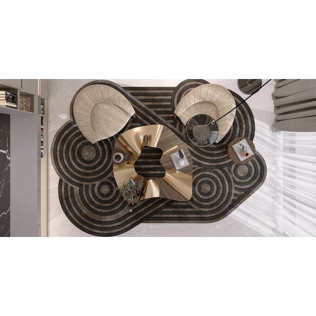 Karesansui 490 Rug by Alma De Luce For Sale - Image 4 of 6