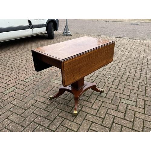 Victorian Mahogany Coffee Table with Drop Sides and Drawer For Sale - Image 6 of 13