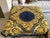 Metal Custom Made Atelier Versace Blue Gold Baroque Velvet Throw For Sale - Image 7 of 12