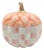 MacKenzie-Childs Rosy Check Fairytale Quilted Pumpkin For Sale