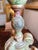 Large Antique Celadon Green & Gilded Candlestick Table Lamps -a Pair For Sale - Image 13 of 13