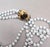 White Vintage Signed Hattie Carnegie 3-Strand White Beaded Faux-Turquoise Necklace For Sale - Image 8 of 8