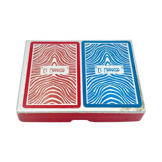 Mid-Century Modern Vintage El Morocco Nightclub New York Nyc Double Deck Playing Cards For Sale - Image 3 of 13