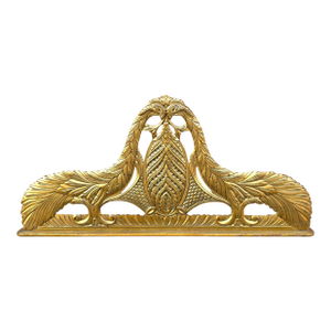 18th/19th Century 64.5" Long French Giltwood Architectural Pediment for Door/Window