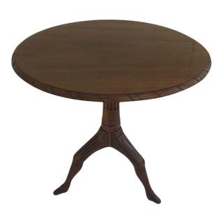 English Isle of Man Mahogany Pedestal Table For Sale