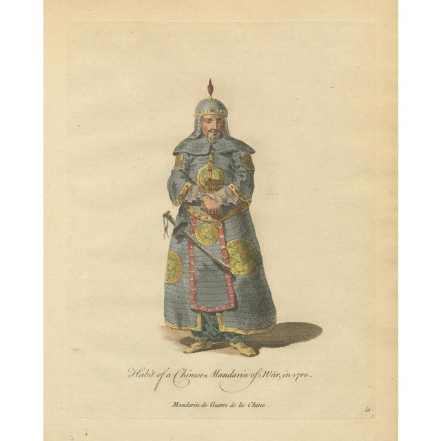Paper Jefferys, Chinese Mandarin Officer of War, 1749, Print For Sale - Image 7 of 10