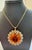 Vintage 150 Ct Round Shape Citrine Pendent 14 Kt Yellow Gold with Chain Italy For Sale - Image 18 of 18