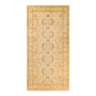 Mogul, One-of-a-Kind Hand-Knotted Area Rug in Ivory, 6' 2" x 12' 6" For Sale