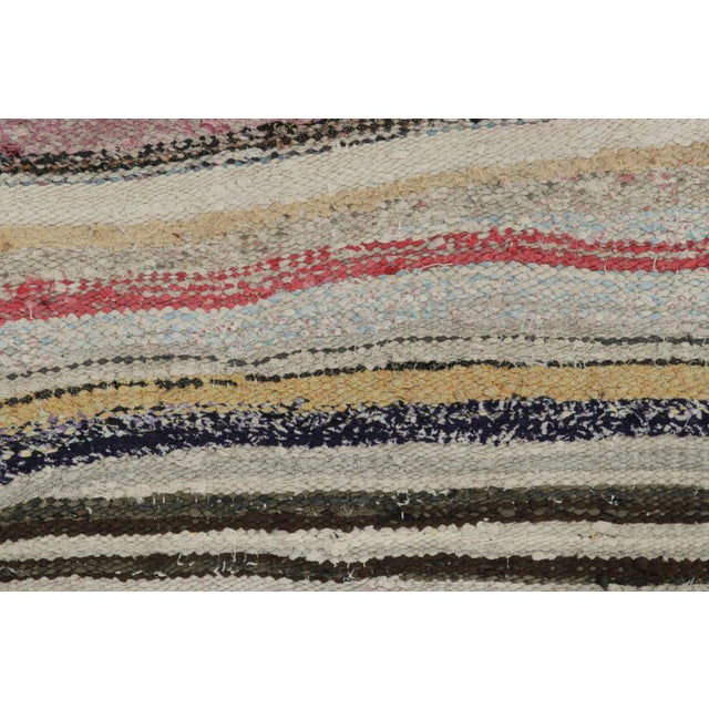 Rug & Kilim Vintage Persian Shahson Kilim With Colorful Stripes S - Rug & Kilim For Sale - Image 4 of 6