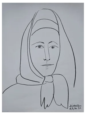 Pablo Picasso, La Femme d'Espagne, 1960, Original Lithograph on Fabiano Paper