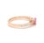 Pink Natural 1.00 cts Pink Sapphire & 0.18 cts diamonds heart ring in 18k gold For Sale - Image 8 of 18